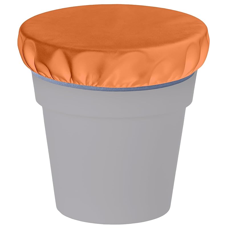 Capa para balde de alimentação de cavalos em tecido sintético impermeável stufool, laranja, para baldes de 8 a 20 L, 1 unidade