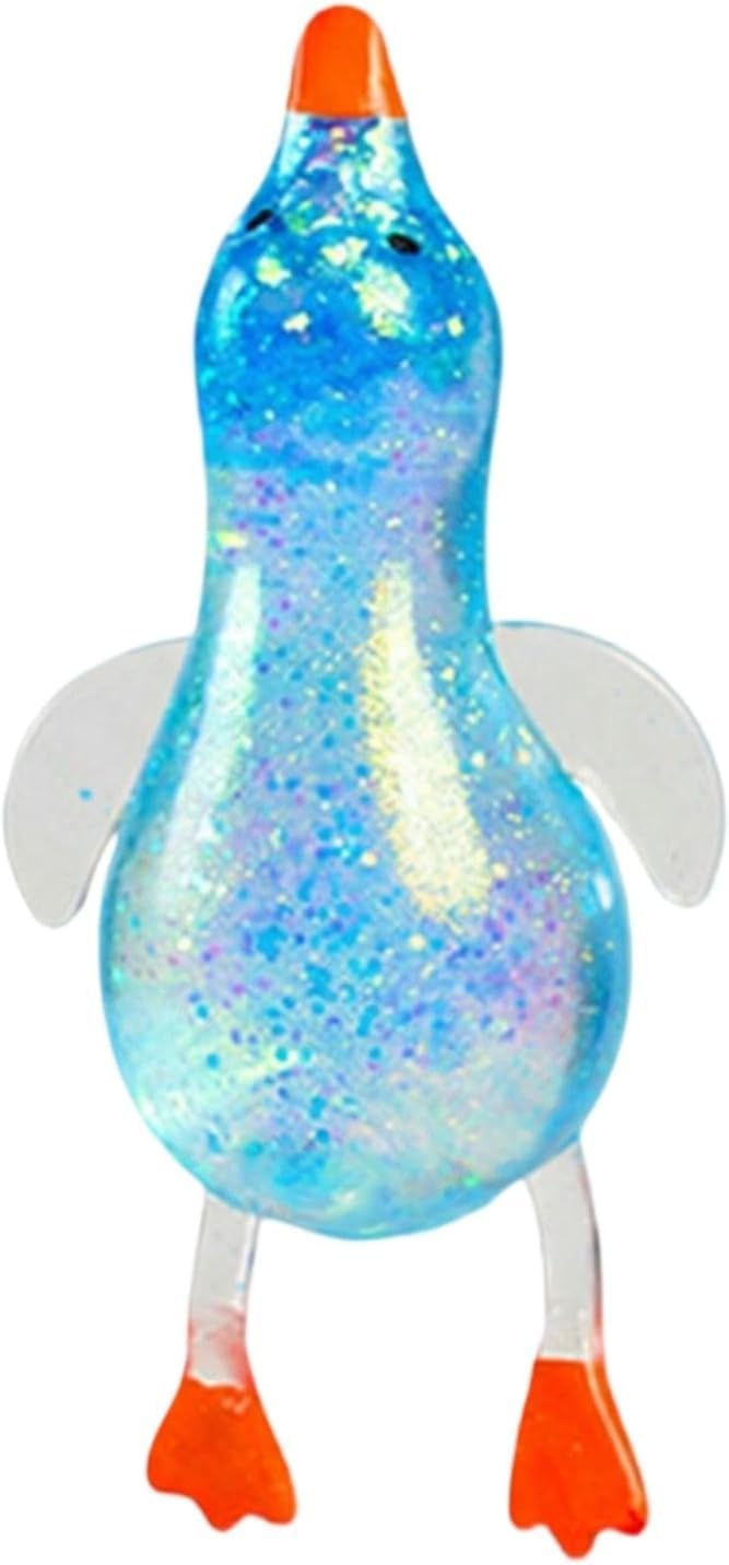 Cute Duck Squishy Sugar Stress Ball,Soft Duck Stress Relief Sugar Ball Squishy Ultra Squishy and Moldable Slow Rise Relaxing Sensory Fidget Stress for Anxiety Relief (Sky Blue)