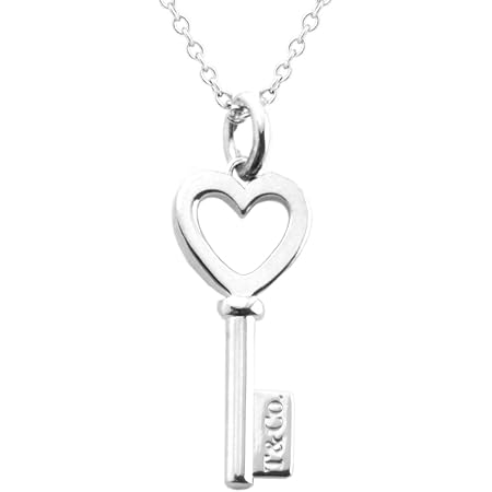 Amazon ティファニー Tiffany スターリングシルバー T Co ハート キー ペンダント 鍵モチーフ ネックレス 41cm 並行輸入品 ネックレス 通販