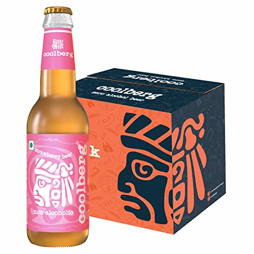 Image of Coolberg Strawberry Non Alcoholic Beer 330ml Glass Bottle - Pack of 6 (330ml x 6)