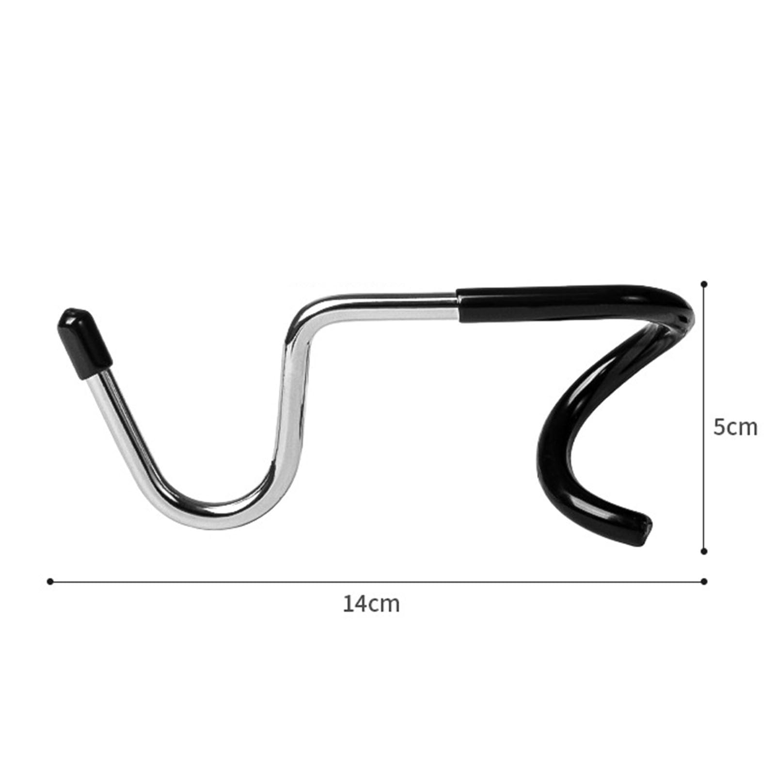 Camping Lantern Hook S Shape Anti Slip Stainless Steel Rubber Multifunction Tent Lamp Hanger for Outdoor Pole Post Camping Patio Backyard