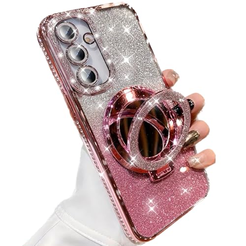 Coque Samsung Galaxy anti-choc compatible MagSafe miroir intégré et protection objectif
