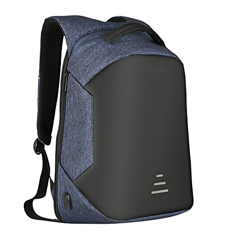 Dxungo Anti-diefstalrugzak, tot 16 inch, laptoprugzak, backpack, schooltas met USB-aansluiting, anti-snit, voor studenten, bussines, reizen, wandelen, outdoorsport