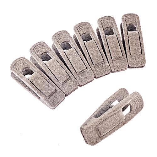 Perchas Terciopelo Gris y Rosa Marca PandaHall
