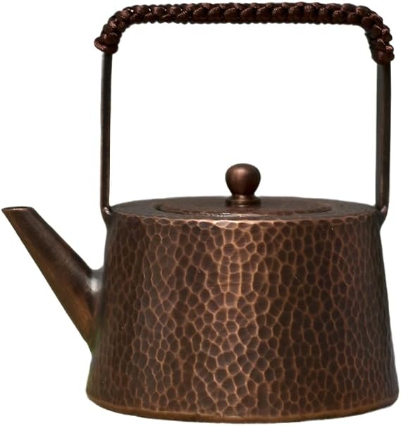 13 * 12CM Bright/Retro Handmade Copper Tea Kettle Stovetop Teapot Stove Top Copper Tea Pot Turkish Tea Pot Pure For Stovetop