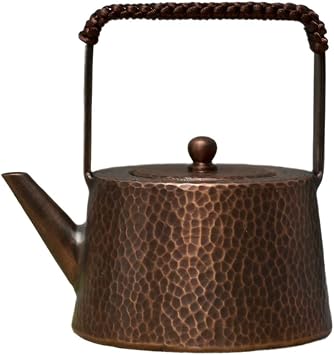 13 * 12CM Bright/Retro Handmade Copper Tea Kettle Stovetop Teapot Stove Top Copper Tea Pot Turkish Tea Pot Pure For Stovetop