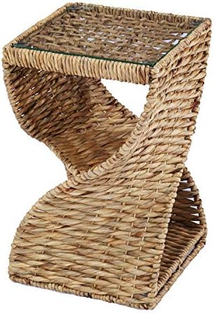 SEI Furniture Nivala Water Hyacinth Accent Table, Natural