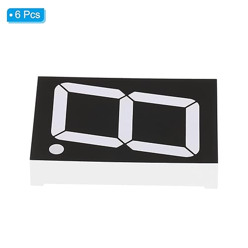 Miniatura 3 de PATIKIL Tubo digital con pantalla LED, paquete de 6 unidades de 7 segmentos 10 pines, 1 broca, 1.5 x 2.2 x 0.4 pulgadas, cátodo común de 3.6 V,