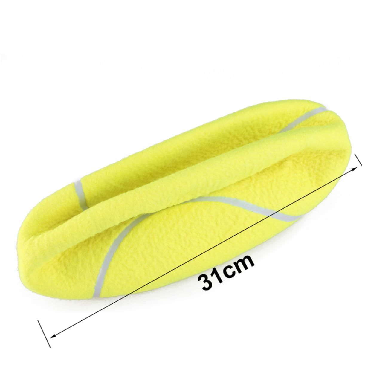 Alipis 2pezzi Palla da Tennis Gigante da Gonfiabile con Flanella Morbida Giocattolper Animali Domestici per Attività all Aperto