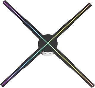 P56 22in Naked Eye 3D HD Fan Holographic Projector Remote Advertising Display Support Picture Video GIF Logo Wide Viewing Angle