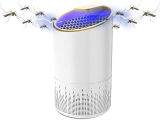 WJMLS Mosquito Killer Nontoxic Mosquito Zapper Portable Fly Killer Lamp USB Bug Zapper Anti-Mosquito Lamp Insect Fly Inhaler Catcher (Color : Black)