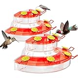 Birdream 2 Pack Window Hummingbird Feeders for Outdoors,...