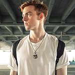 JewelryWe Taschenuhr Herren mit Schädel Skelett aus The Nightmare Before Christmas, Quarz Analog Uhr mit Kette Halskette – Bild 5