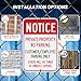 Notice - Private Property No Parking Sign, Customer/Employee Parking Only Sign, 2Pack-18