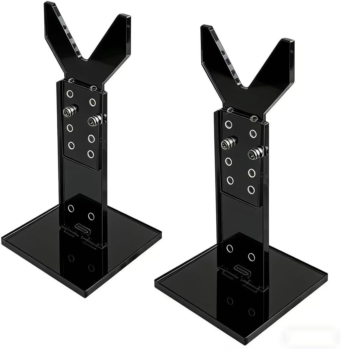 Acrylic Display Rack Adjustable Pistol Stand, Transparent Holder for Hand Guns, Portable Gun Rack for Safe Storage, Holder Accessories