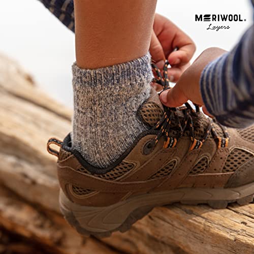 Meriwool Merino Wool Kids Hiking Socks For Children 3 Pairs #TOP5