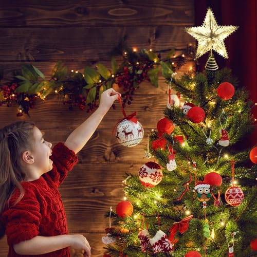 Christmas Tree Star Topper 10" Silver Christmas Tree Topper with Warm White LED Lights, Xmas Tree Topper Star Battery Powered Ornaments for Holiday Xmas Decorations, Home Party Decor by party greeting - Image 3
