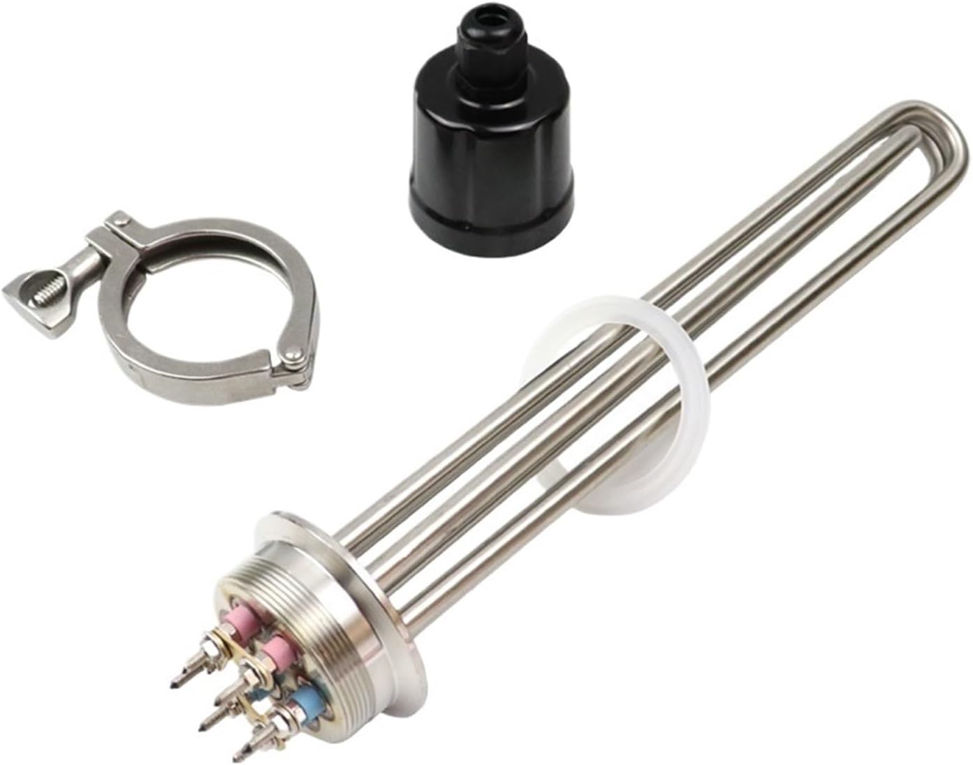 eufeifeiegds 2インチトライクランプ（OD64）ステンレス鋼304電気温水器エレメント220V / 380V 3 .75