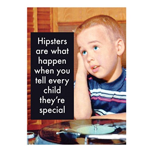 Retro Hipster Refrigerator Magnet