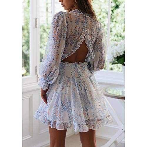 AicciAizzi Donna Casual Estivo Mini Vestiti Scollo...