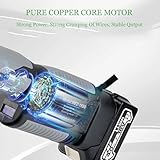 Rechargeable Hydraulic Crimping Tool 10-300Mm², Electric Hydraulic Crimping Tool with 12 Pairs of Dies, Battery Powered Cable Crimper for Copper and Aluminum Terminal Green - Image 5