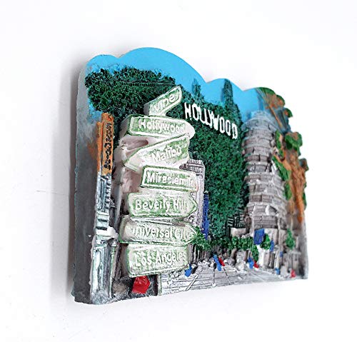 Hollywood Los Angeles USA 3D magnete frigo