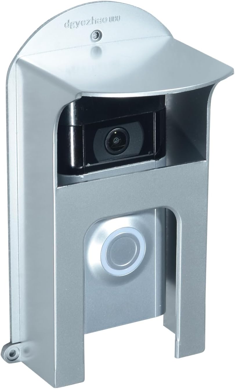 Doorbell Plastic Rain Cover, Large Accessories Cover Weatherproof Anti Glare Sun Shade Plate Compatible for Ring 1/2/3/4/2020/Pro/Pro 2/ Video most Video Doorbell