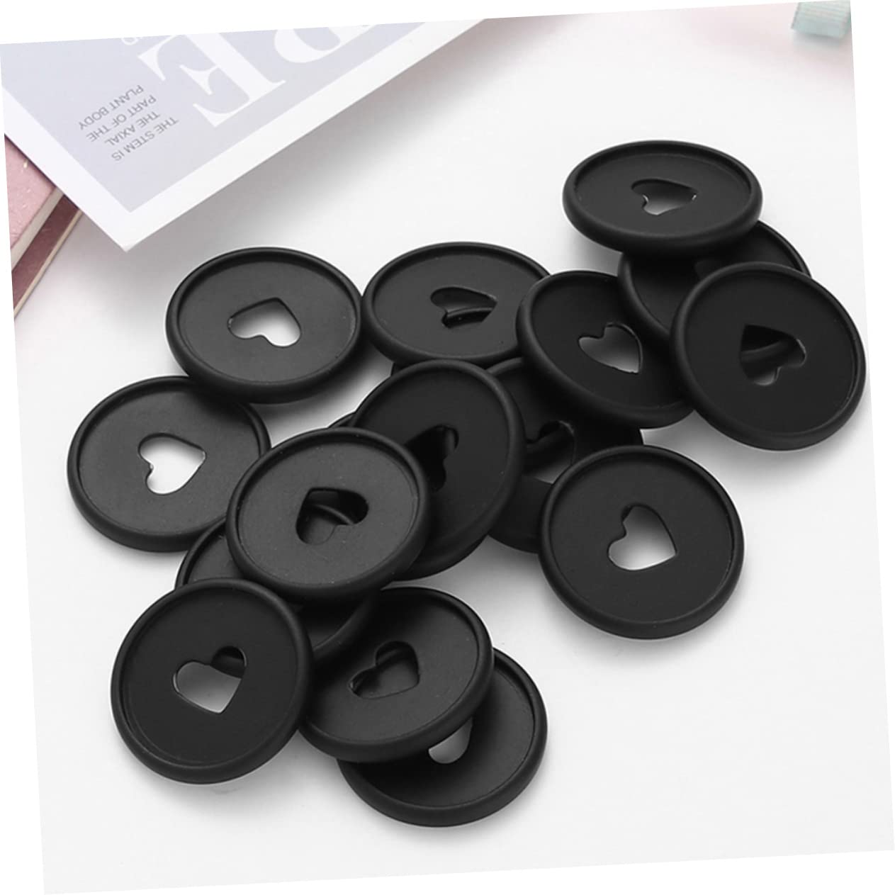 4 Sets Runde Bindescheiben Discbound-scheiben für Notizbücher Planer Bindewerkzeuge Glattes Herzloch Abs-material Stück X 4
