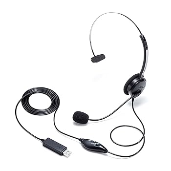 サンワサプライ ノイズキャンセリングマイク付きUSBヘッドセット 片耳タイプ Amazon.co.jp: サンワサプライ ノイズキャンセリングマイク付き