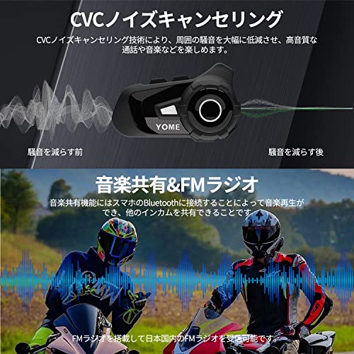 Amazon.co.jp: YOME Health and life : バイク インカム