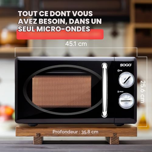 Micro-Ondes Sogo HOR-SS-890 – 20L, 700W, Mono-Fonction - vue 7
