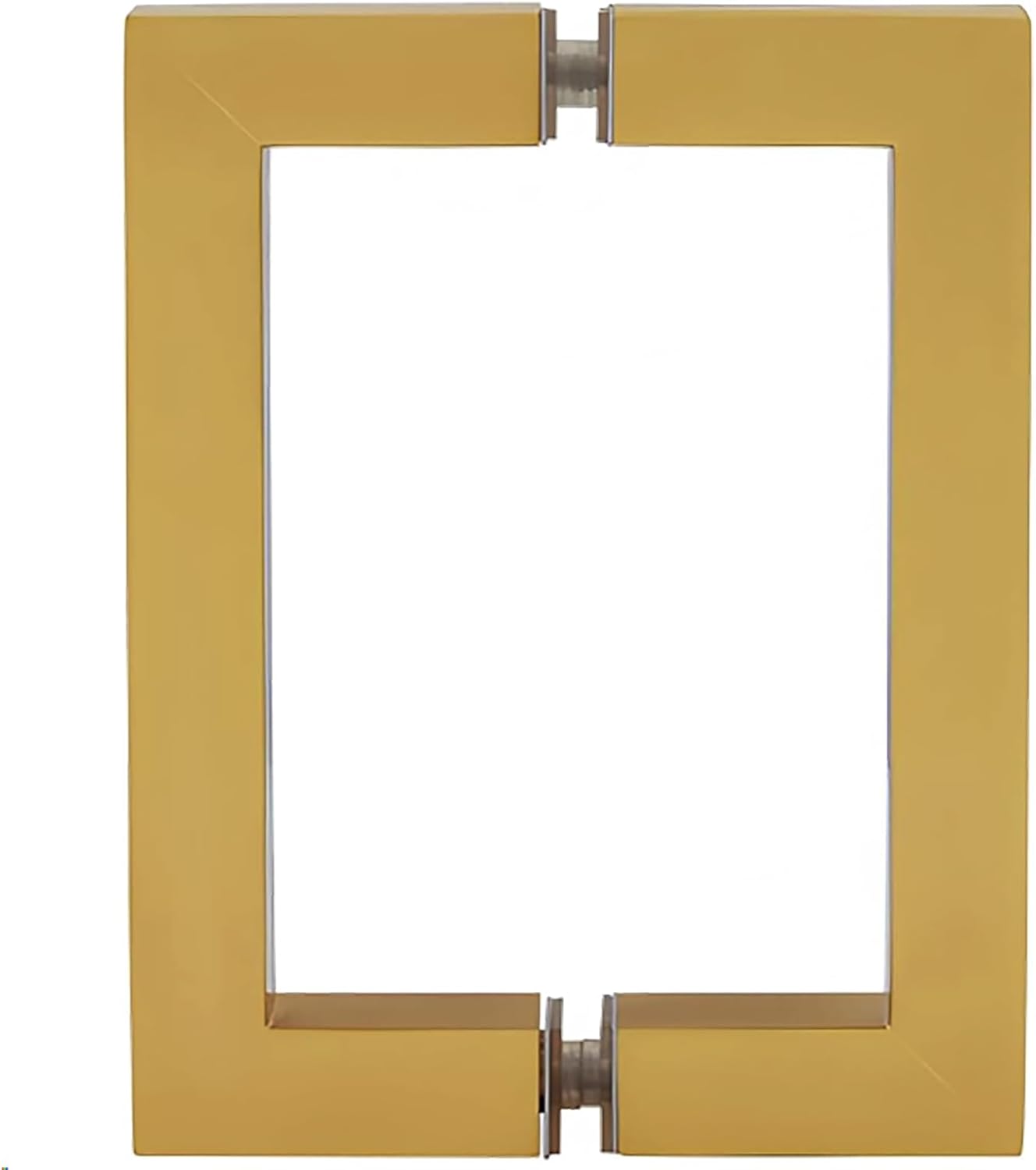 8" Shower Door Handle, Double-Sided Pull Handle, Back-to-Back Glass Door Handle Replacement for 1/4", 5/16", 3/8", and 1/2" (6-12mm) Glass Doors, Brushed Gold