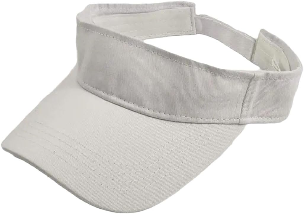 TdvcpmkkWomen's Cotton Sports Visor Hat Men's Visor Golf Tennis Cap
