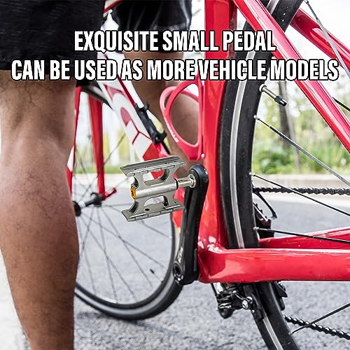 Tito Mini Size Bicycle Pedals With Aluminium Alloy Bicycle Foot Pedals And Titanium Axle For Mtb And Road Bike (Silver) #TOP5