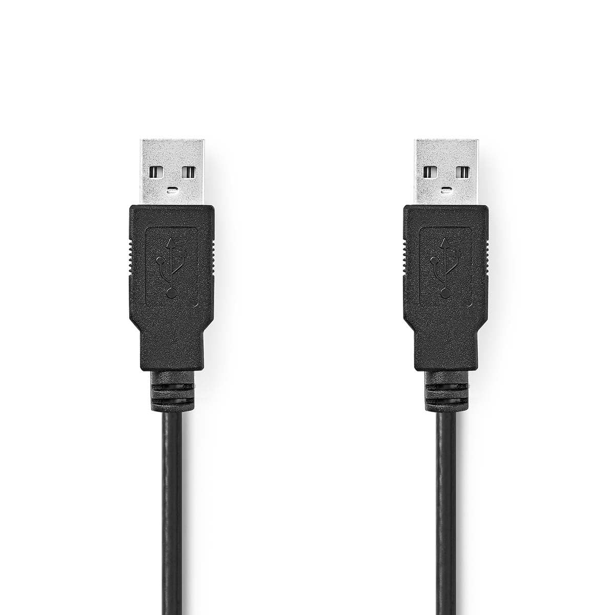 Nedis USB Cable, USB-A Male to USB-A Male, 480 Mbps, Nickel-Plated Connectors – 3.00m