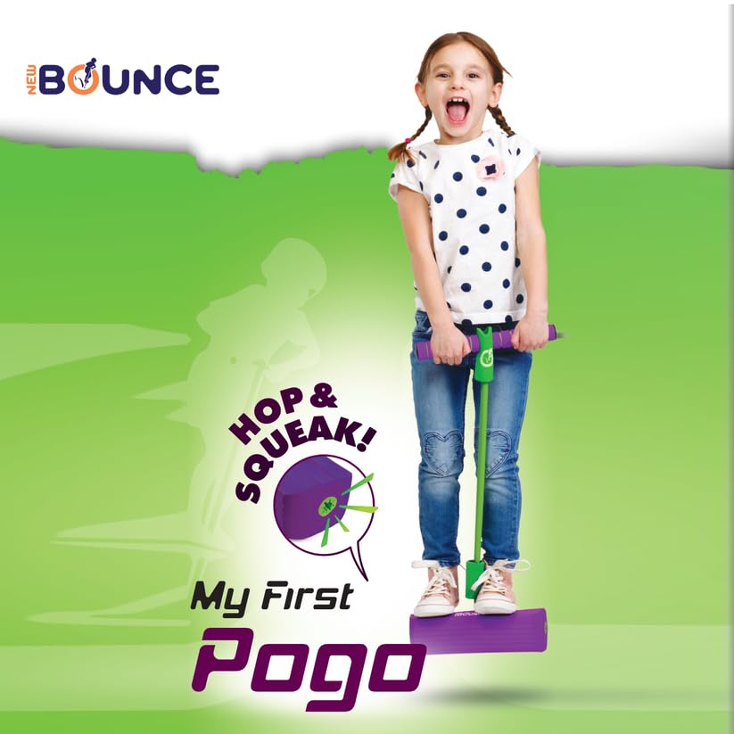 Image of New Bounce Pogo Stick for Toddlers, Foam Jumper, Ages 3+ | Foam Jumper, Age 3,4,5,6,7,8, Outdoor Jumping Toys, Birthday Gift for Toddler Girls and Boys