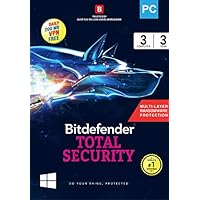 BitDefender Total Security Latest Version (Windows) – 3 User, 3 Years (Activation Key Card)