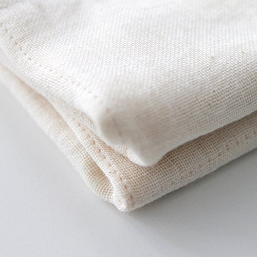 Nawrap 100% Organic Cotton, Face Towel, Green/Ivory #TOP3
