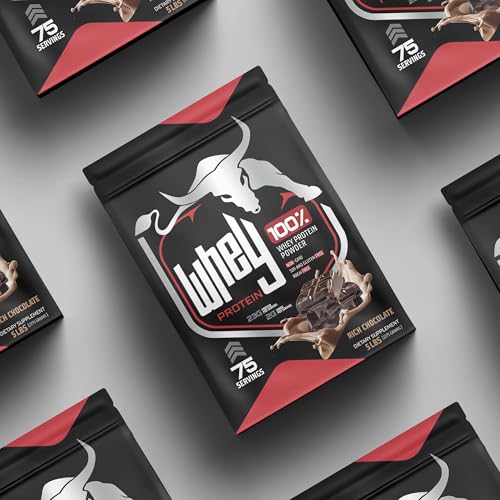 Image of 100% Whey Protein Powder | Fast Absorption for Lean Muscle & Quick Recovery | Natural BCAA & EAA | Non-GMO, Soy & Gluten Free | RBGH Free | FSSAI Approved (Rich Chocolate, 5 Lbs)