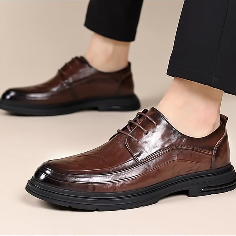 Men's Comfort Oxford Tuxedo Shoes Men Pointed Toe Lace Up Classic Patent Leather Business Formal Dress Shoes3