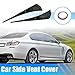 X AUTOHAUX 1Pair Universal Car Front Side Air Vent Outlet Cover Bezel Trim Frame Hood Ventilation Decorative Sticker Black