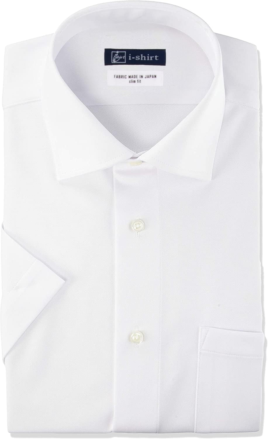 i-Shirt(アイシャツ) i-shirt完全ノーアイロン ストレッチ 超速乾 スリムフィット 半袖 アイシャツ ワイシャツ メンズメンズ