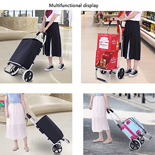 Household Products Utility-einkaufswagen, Zusammenklappbarer Einkaufswagen mit Abnehmbarer Oxford-Einkaufstasche… – Bild 8