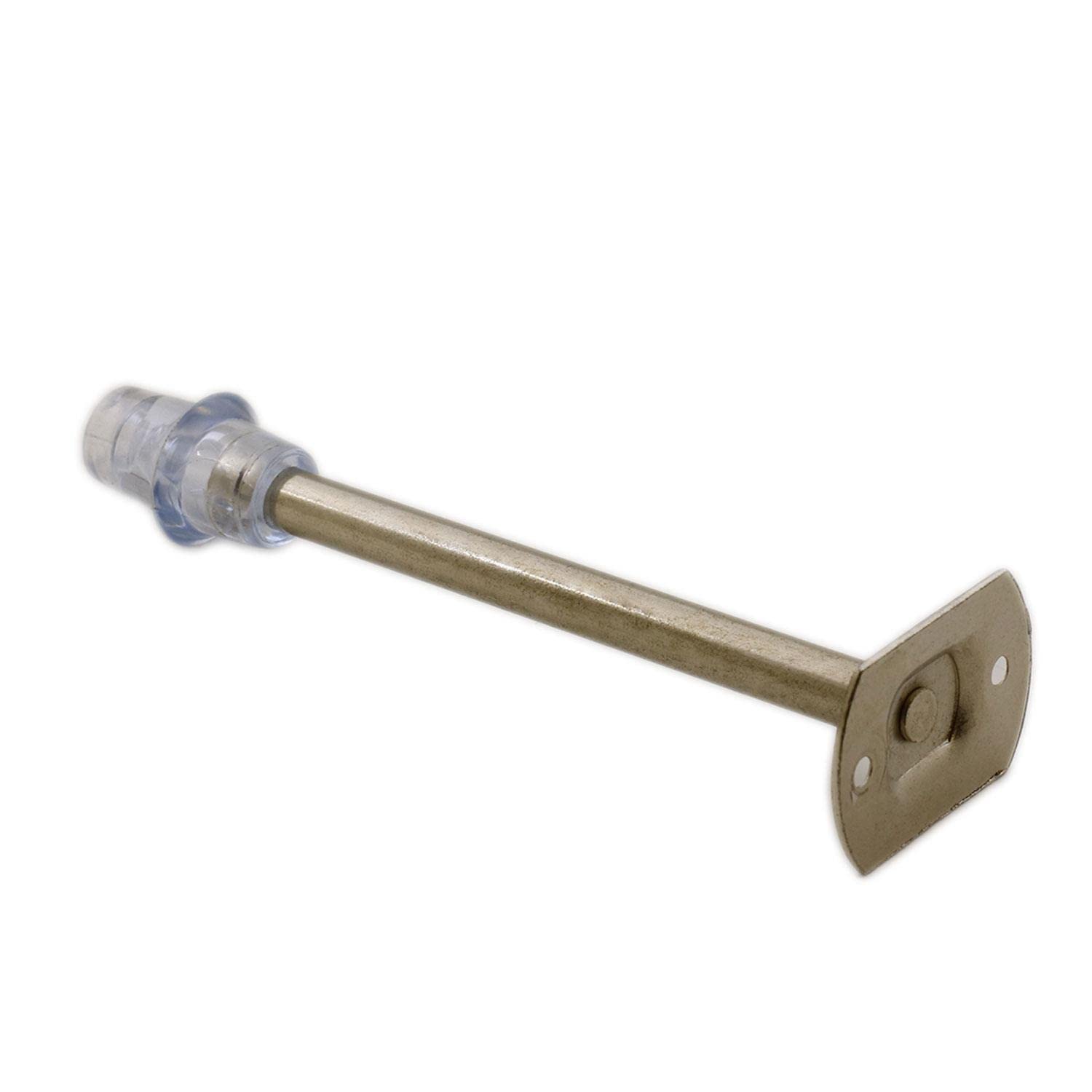 Badem10 Kapı Stoperi Tamponu 15 cm Krom Metal Vidalı Kapı Stopu Silikonlu