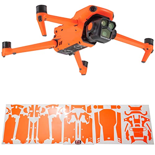 Image of WRAPGRADE Skin Compatible with DJI Mavic 3 Pro (NEON Orange)