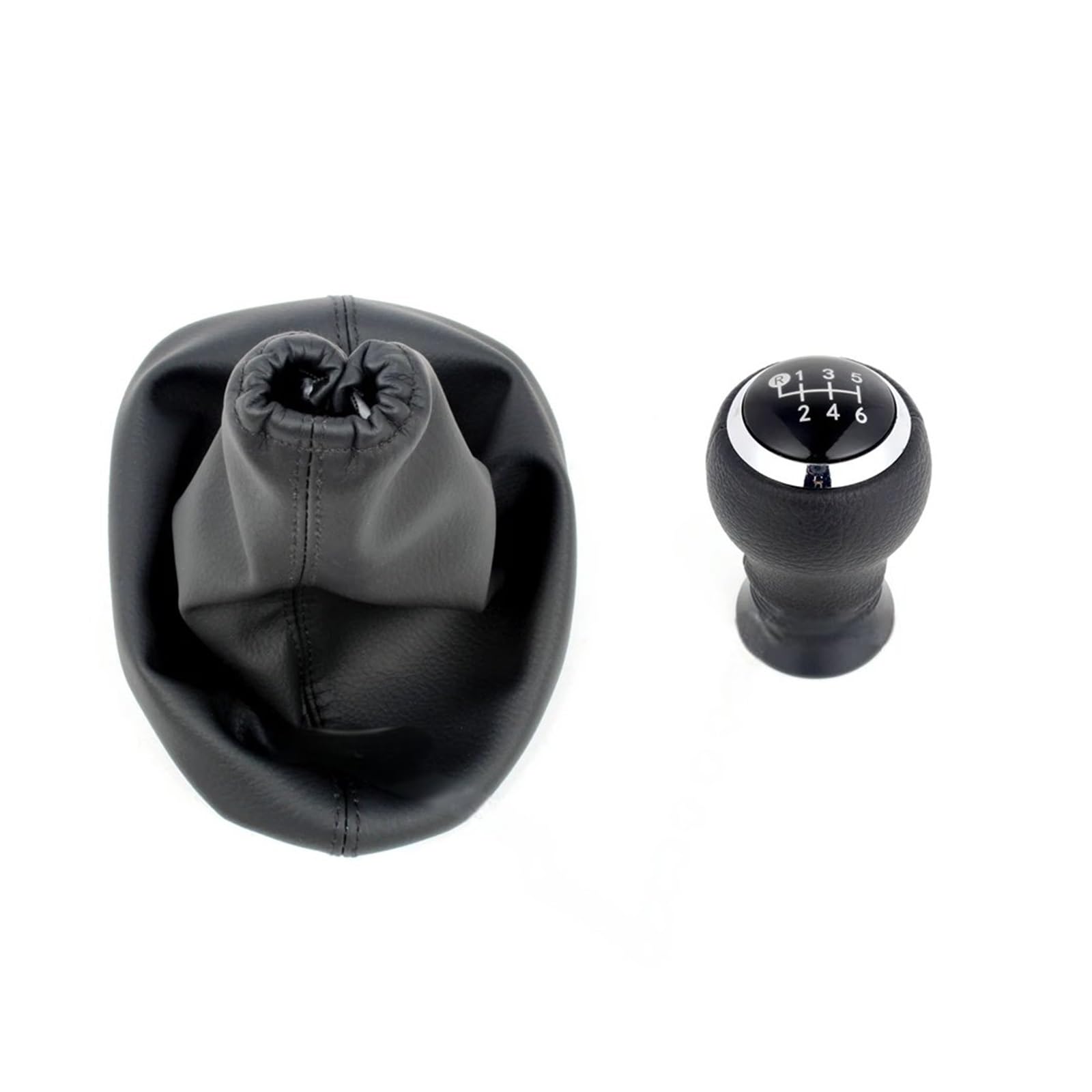 Pomo Para Palanca De Cambios Para Toyota Mejora | Cuero ABS / PU,Negro/Plata,Empuñadura Ergonómica,Sensación Cómoda,Cambio Suave