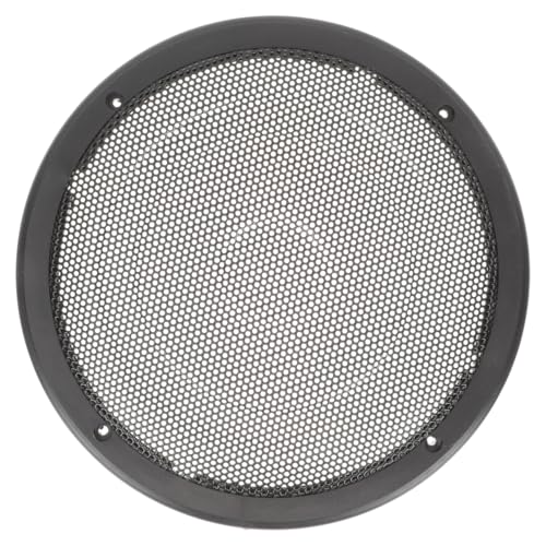 HOMSFOU Cubierta De Malla Decorativa para Altavoz De Automóvil 8 Pulgadas, Red Protectora Resistente para Subwoofer, Accesorios De Audio para Coche, Compatible Altavoces, Color Negro