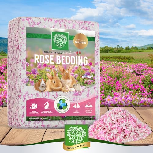 SMALL PET SELECT - Natural Paper Bedding with Real Rose Petals. Rabbits, Guinea Pigs, and Other Small Animals, 56L - Image 4