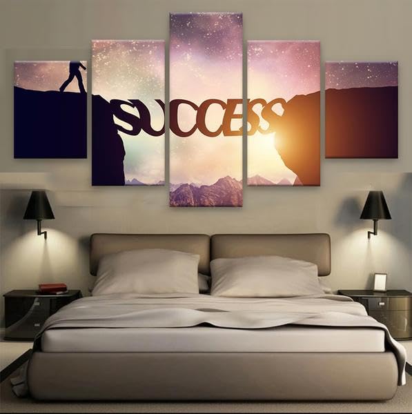 Tableau de décoration murale 5 parties motivation moderne 200x100 cm