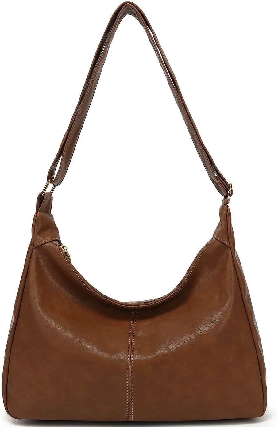 Hobo Bags for Women, Vegan Leather Shoulder Handbag, Ultra Soft Slouchy Tote Bag